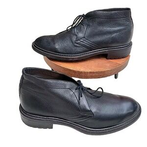 Vintage BARNEYS NYC made in Italy Soft Leather Casual  Chukka Tie Boots  Sz 10 M